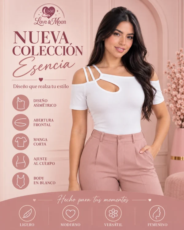 Body Asimétrico · Blanco