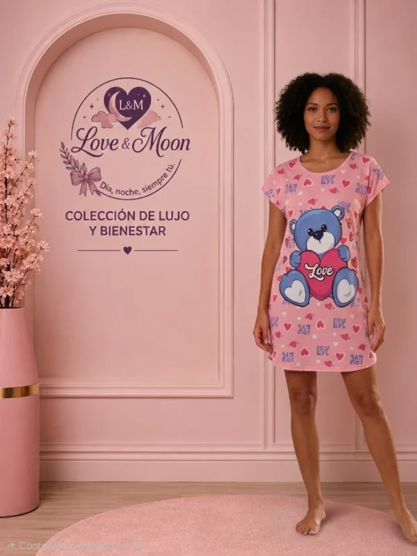 Camisón Osito · Rosa