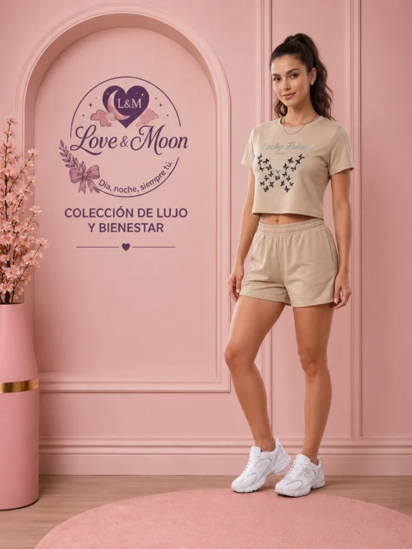 Conjunto Mariposa · Beige