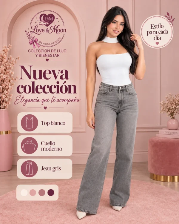 Top con Cuello · Blanco